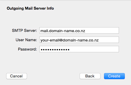 Set up an email account in Apple Mail El Capitan - 07